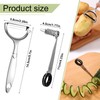 lasuroa 2pcs Spiral Vegetable Cutter, with 1 Peeler Tool Stainless