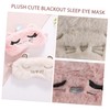 Beavorty 3sets Sleeping Blindfold Silk Eye Masks Breathable Comfortable Eye