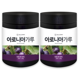Hello Green Domestic Pesticide-Free Aronia Powder 1+1 (280g+280g) / 헬로우그린 국산 무농약 아로니아분말 1+1(280g+280g)