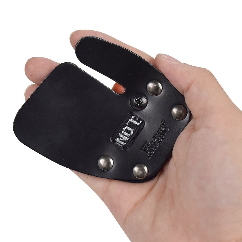 Archery Cow Leather Finger Tab Shooting Tabs Finger Saver Protect