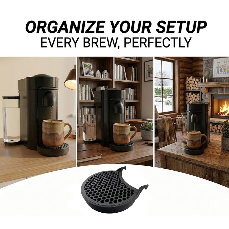 Drip Tray Replacement Compatible with Nespresso Vertuo Plus, Black