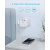 Multi Plug Adaptor with PD 20W Fast Charge USB C
