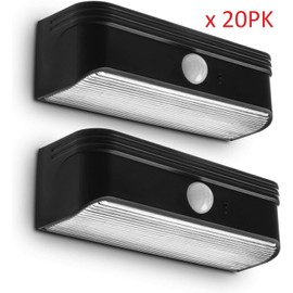 Home Zone Security Outdoor Solar LED  Motion Sensor Wall Lights,Bulk 20pk(40pcs)