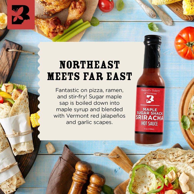 Butterfly Bakery of Vermont - Maple Sugar Shack Sriracha Hot