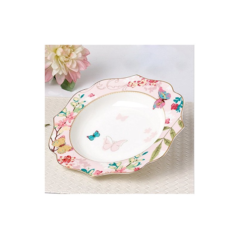 YBK Tech Bone China Dessert Plate/Salad Plate Ceramic Plate for