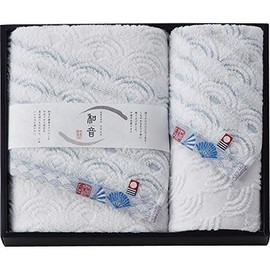Nagomi Face Wash Towel Set: Blue