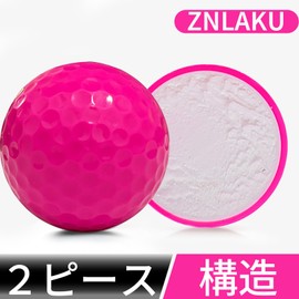 ZNLAKU Golf Ball Magenta Golf Ball 2-Piece Construction Color High Visibility Distance & Spin Control Golf Ball 3pcs/6pcs/12pcs Magenta
