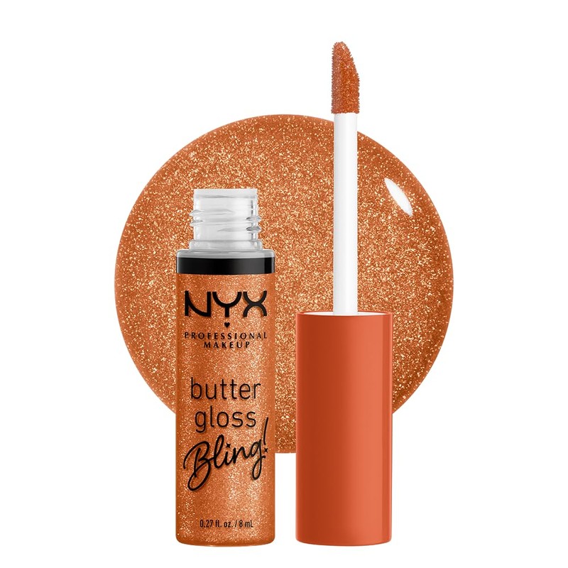 Nyx Professional Makeup, Butter Gloss Bling, Brillo de Labios, Tono