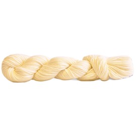 HiKoo Simpliworsted Yarn Hank, Worsted Weight Soft Yarn for Knitting, Crocheting, and Crafts, Superwash Merino Wool, Acrylic and Nylon, 140 Yards, #003 - Natural