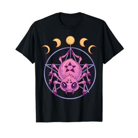 Pastel Goth Spider Cute Creepy Pentacle Tarantula Pentagram T-Shirt