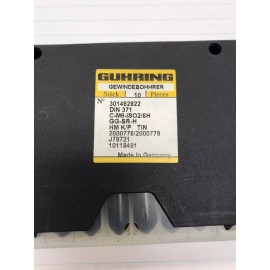 GUHRING 1 pc.  M6 X 1.0 6H SOLID CARBIDE DIN 371 4 FLUTE BOTTOM TAP W/TIN COAT (loc stk)