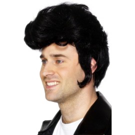 50s Rocker Black Wig