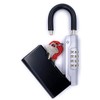 Key Safe Box [Portable] Combination Padlock with Shackle, Key Lock