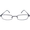 Incredible Bargains The Winston, Metal Rectangle Reading Glasses, Unisex Half
