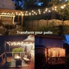 SUNTHIN 2 Pack 48FT Outdoor String Lights,Hanging Incandescent String Lights