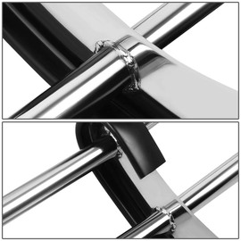 Auto Dynasty Stainless Steel Double Bar Rear Bumper Guard Compatible with Toyota Venza 09-16