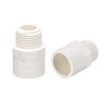 sourcing map 20mm Slip X G1/2 Male Thread PVC Pipe