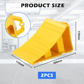 Trailer Wedges, 2 Wheel Chocks Trailers, Wheel Chocks Motorhome, Wheel Chocks Truck, Wheel Chocks Car, Driving Wedges, Non-Slip Base, Suitable for Most Tyre Sizes