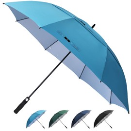 Prospo 62/68 inch Golf Umbrella UV Protection Auto Open Large Windproof Stick Vented Sun Rain Umbrellas