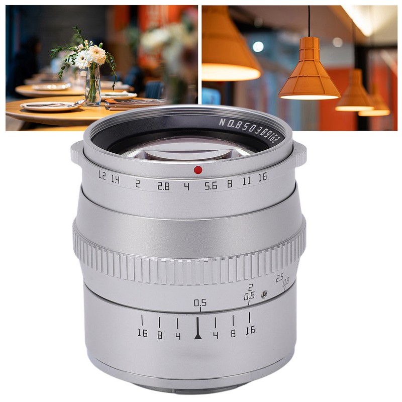 TTArtisan 50mm F1.2 APS C Manual Focus Lens Large Aperture