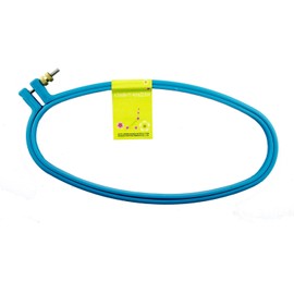 HAND EH-001 Oval Plastic Super Grip Cross Stitch Embroidery Hoop - 24 cm x 12 cm Pack of 1, Assorted Colours