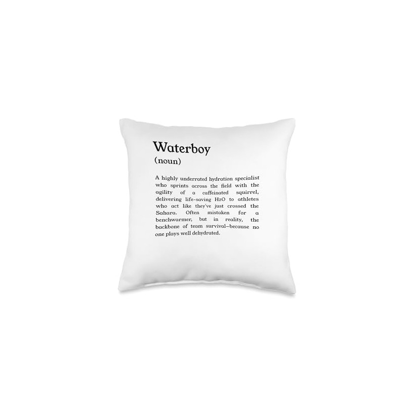 Funny Waterboy Hydration Specialist Definition Throw Pillow