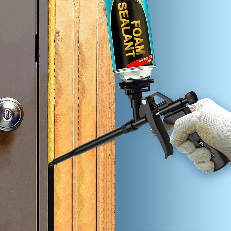 Foam Gun, Preciva Professional Foaming Gun Heavy Duty PU Expanding