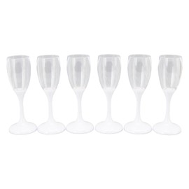 6Pcs LED Wine Glass Light Up Champagne Glasses 6 Color Lighting Home Decoration for Party
