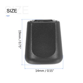 Zipper Clip Buckle(0.2" x 0.1")15pcs, Zipper Pull Cord Ends Lock Zip Rope Buckle Cord End Stopper for Lanyard Backpack Shoelaces Luggage, Black