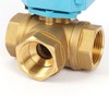 U.S. Solid 1" 3 Way Stainless Steel Motorized Ball Valve