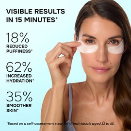SimplyVital Cooling Eye Masks with Retinol, Collagen and Hyaluronic Acid - Under Eye Patches for Women - Undereye Mask Patches for Puffy Eyes and Dark Circles - De-Puff Gels - 15 Pairs