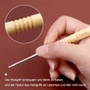 2.5mm Crochet Hook, Ergonomic Handle for Arthritic Hands, Wooden Handle