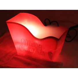 Santa's Sleigh Holiday Christmas Humidifier and Ultrasonic Fogger/Mister with 10 Watt White Light