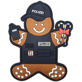 POLIZEIMEMESSHOP - Police Gingerbread Man Rubber PVC Patch