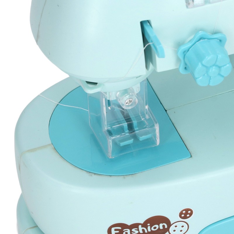 Children Electric Sewing Machine Toy with Threader Ruler Interesting Small
