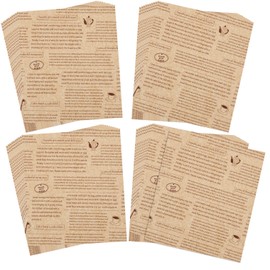 Kansaishiko 160096 WAX Paper with English Pattern, 40 Sheets, Made in Japan
