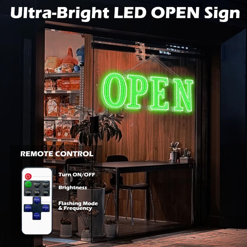 Led Open Signs for Business 40x14in Big Open Sign Led