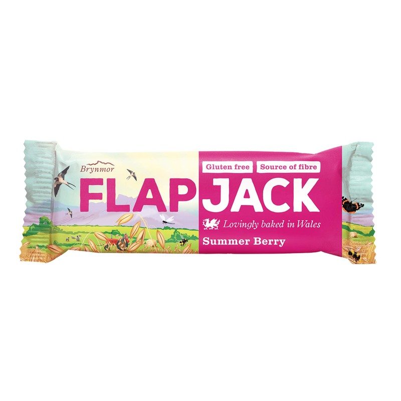 Wholebake Summer Berry Flapjacks 80g (Pack of 20)