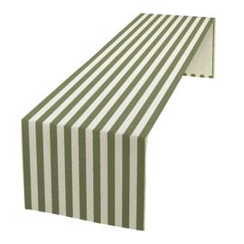 Sage Green and White Striped Table Runner Vertical Stripe Modern Farmhouse Geometric Kitchen Dinner Runner for Indoor Home Living Room Party Dining Table Decoration 13"x70"