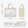 TOPDesign Heavy-Duty Canvas Tote Bag for Women, Adjustable Crossbody/Shoulder Handbag