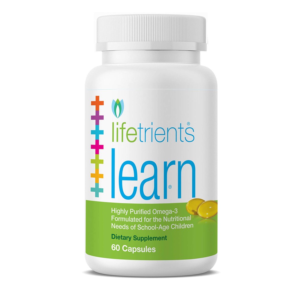 Lifetrients – Learn – 60 Capsules – Highly Purified Omega-3 Formulation for School-Aged Children – Enhanced with Optimal Ratios of Concentrated EPA & DHA
