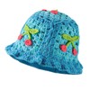 Crochet Bucket Hat for Women,Handmade Knit Hats Summer Beach Cap