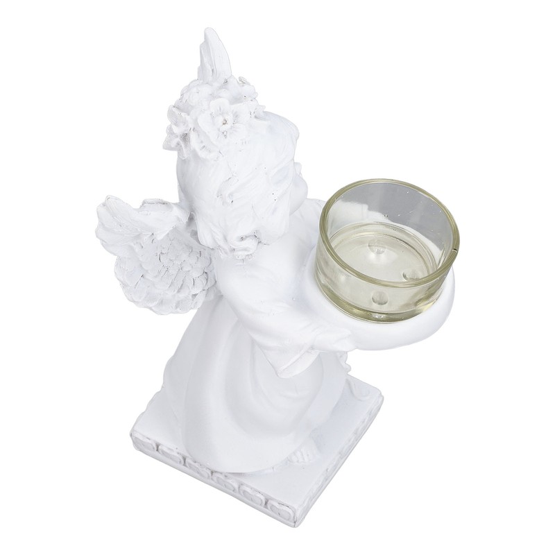 Angel Candle Holder Retro Cute Romantic Decorative Figurine Tealight Holder