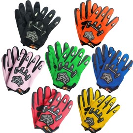 Leopard Reinforced Adult Motorcycle Sports Gloves Green S - 8cm