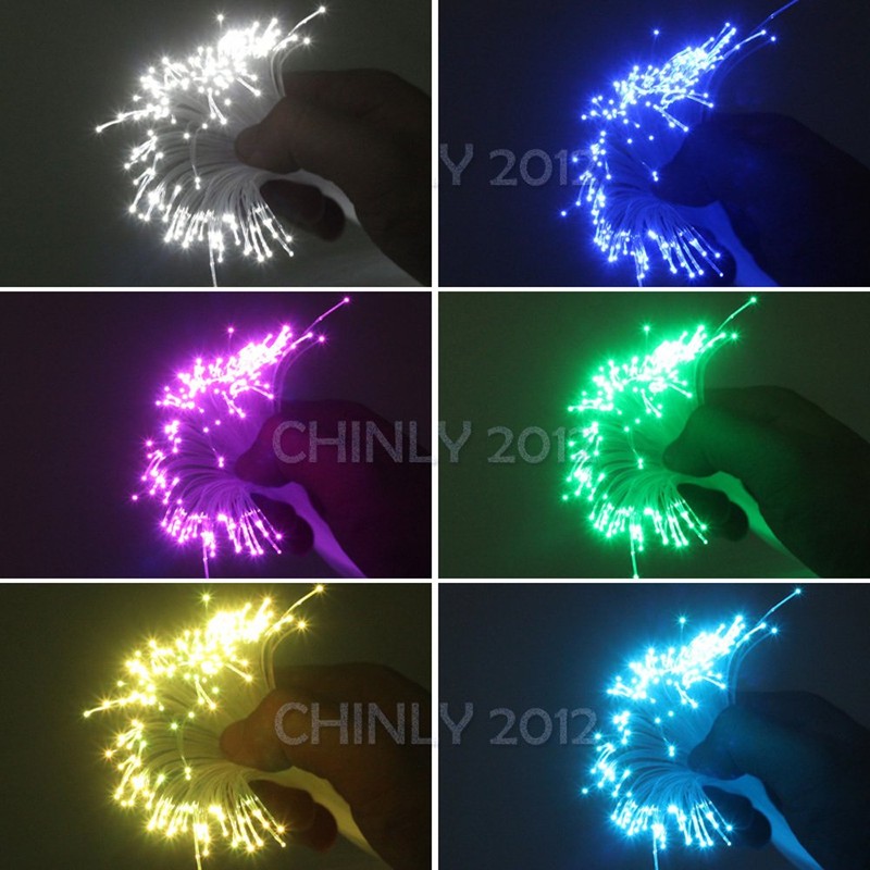 CHINLY 0.03in(0.75mm) 328ft(100M)/roll PMMA Plastic end Glow Fiber Optic Cable