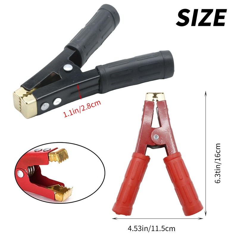 4Pcs 1000A Battery Jumper Cable Clamps, Battery Charger Clamps Jumper