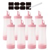 Qiuhome Condiment Squeeze Bottles Sauces Ketchup Bottles Squeeze Bottles Liquids,