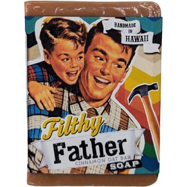FILTHYFARMGIRL.COM Filthy Father Cinnamon Oatmeal Soap Bar, Red, 5 Ounce, 1 Count