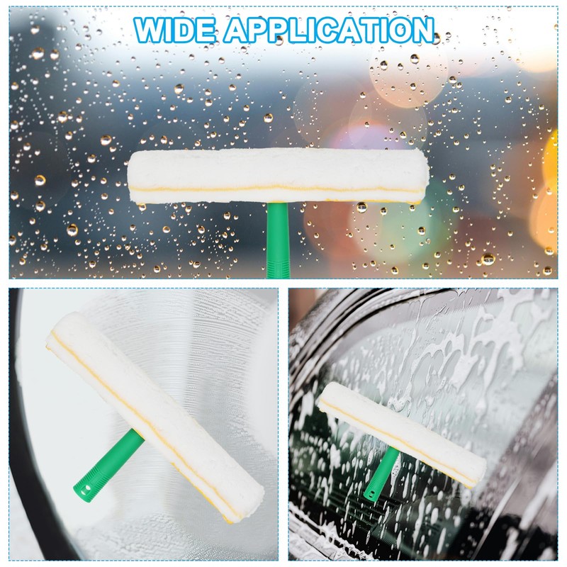 sourcing map 1 Pcs Microfiber Window Scrubber Replacement Head 17.72