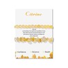 KummerSaprk Citrine Bracelet for Women Citrine Crystal Jewelry Gifts for Women Trendy 2025-A